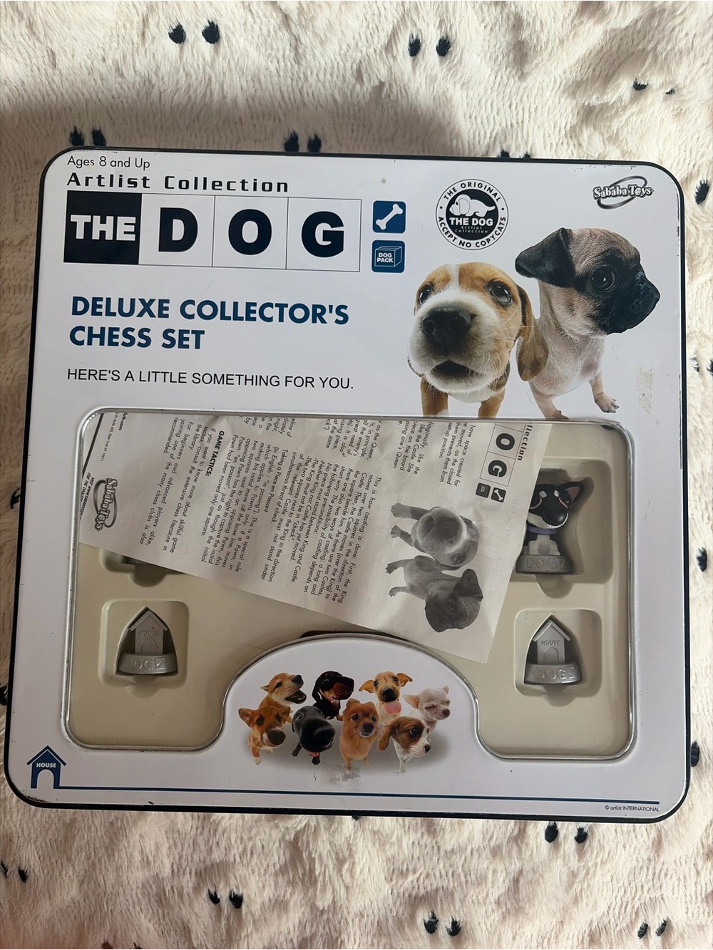 The Dog Deluxe Collector's Chess Set Artist Collection Sababa Toys *COMPLETE*